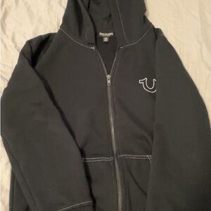 True religion black sweater